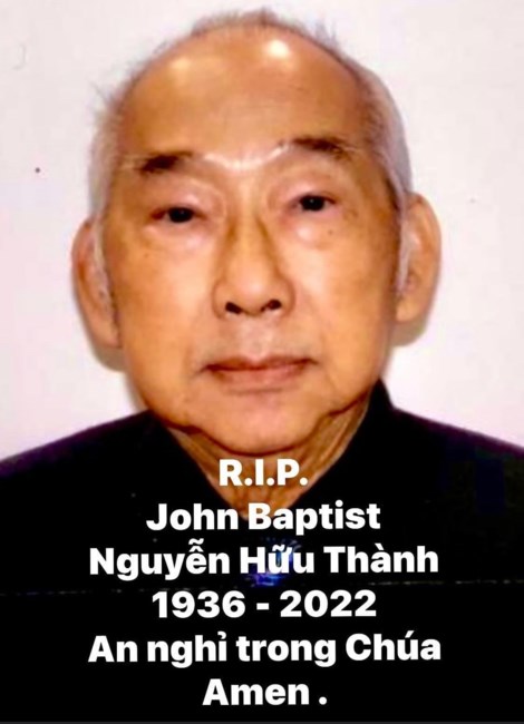 Avis de décès de Thanh Huu Nguyen