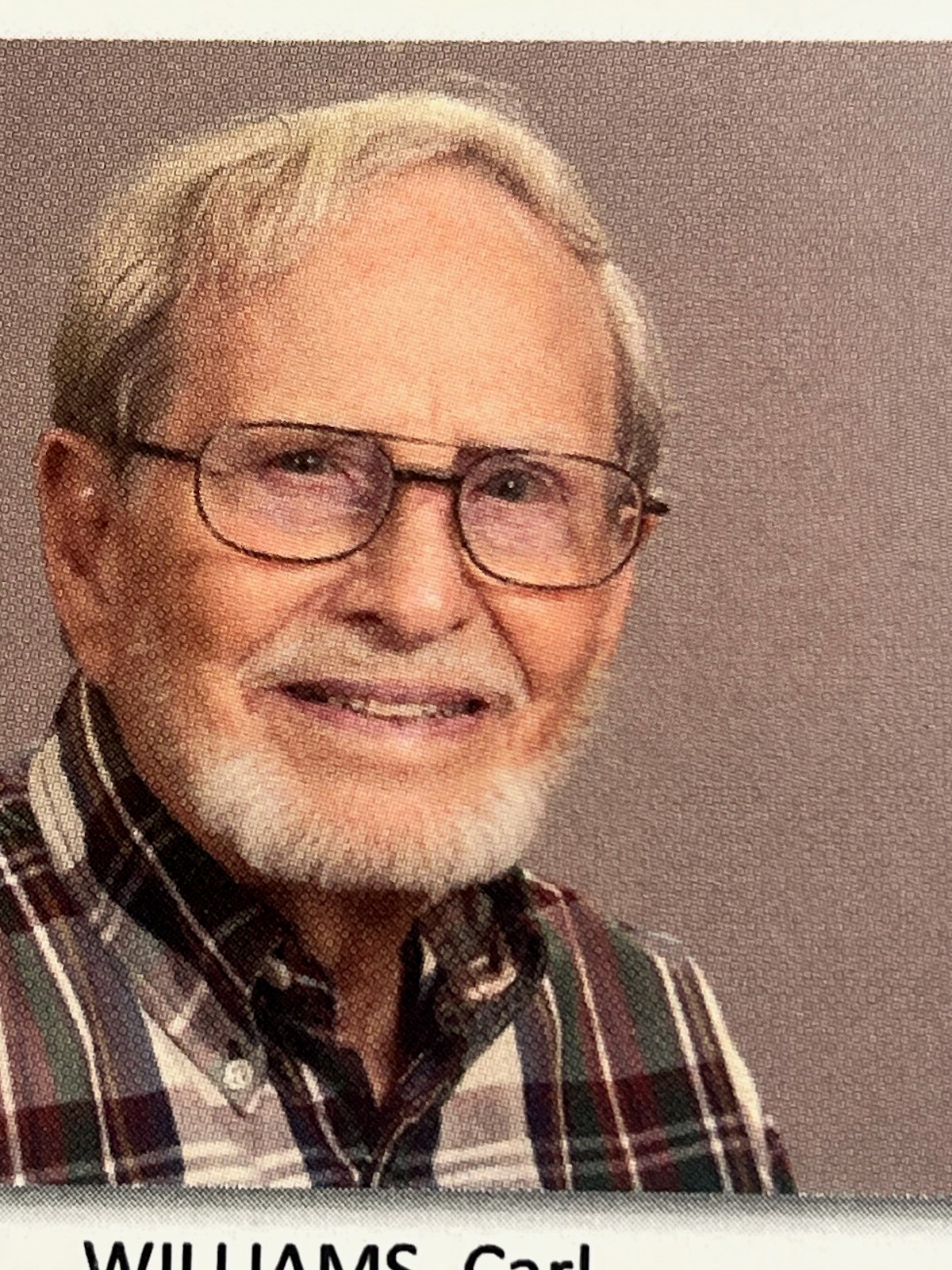 Obituary of Carl Nash Williams