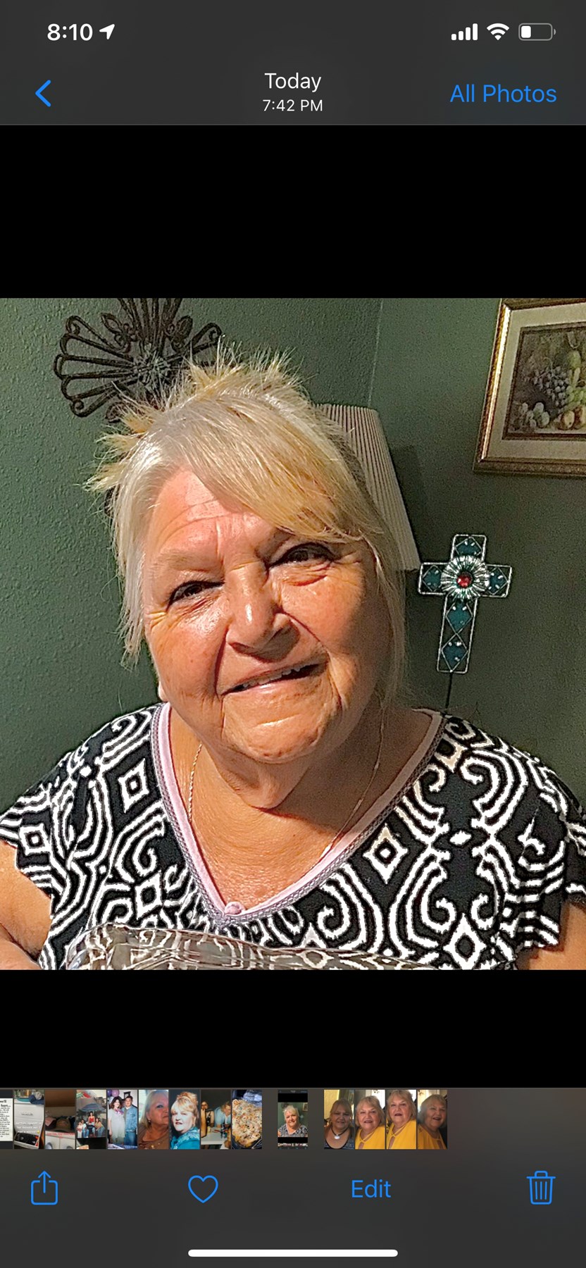 Avis de décès de Evelyn Marion Piedra