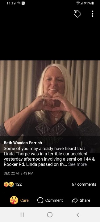 Obituary of Linda Fern Thorpe