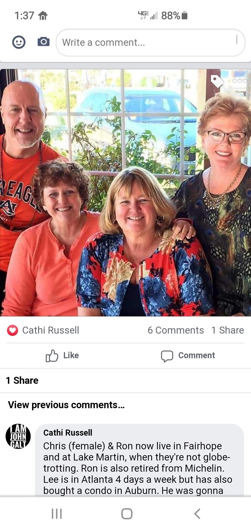 Obituary of Catherine Bolling Russell