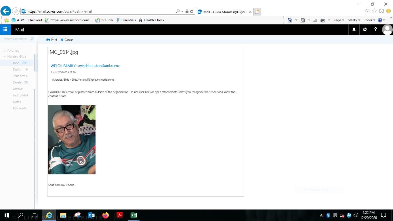 Obituary of Ramon Espinoza Torres