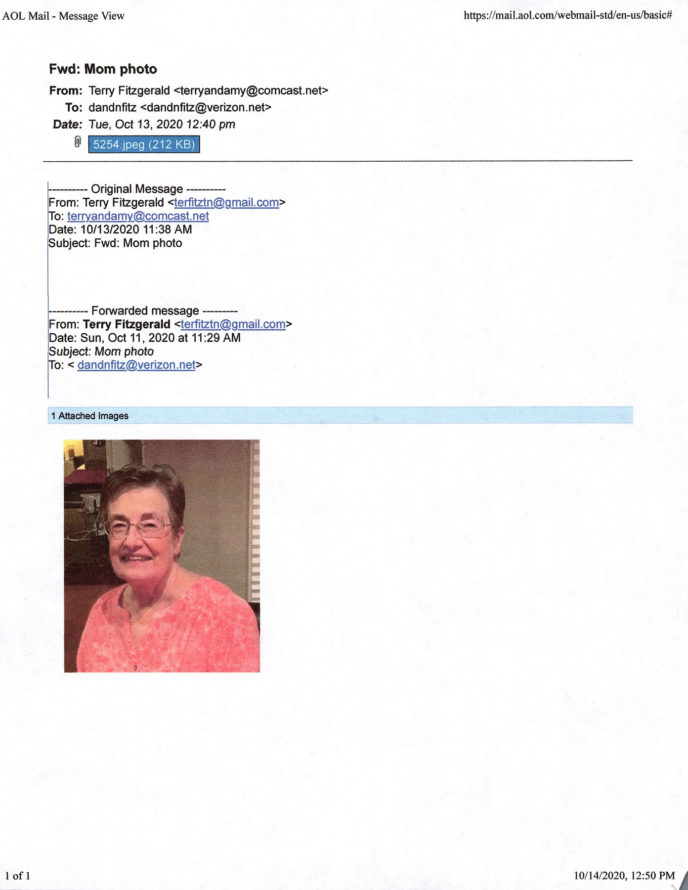 Obituary of Nancy Marguerite Fitzgerald