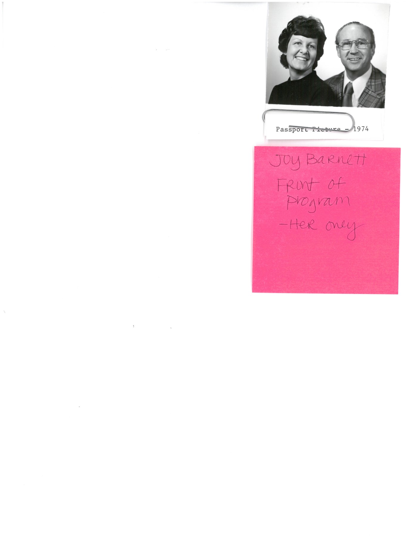 Obituary of Joy Barnett