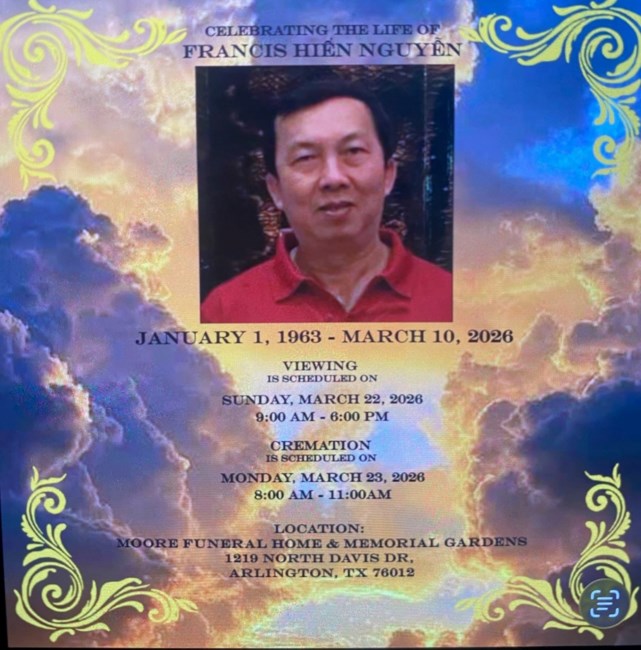 Obituary of Francis Hien Nguyen