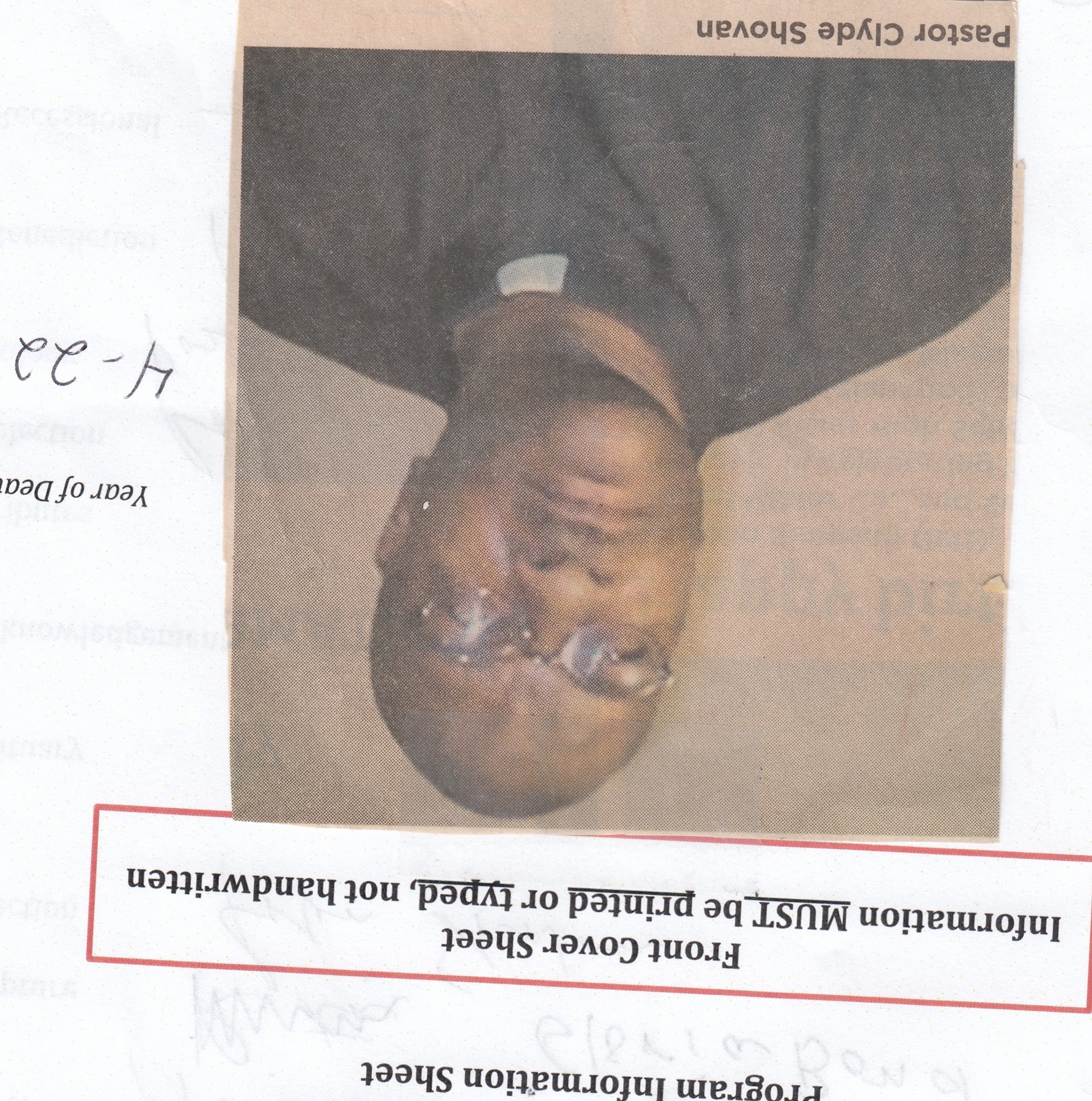 Obituary of Clyde Edward Shovan