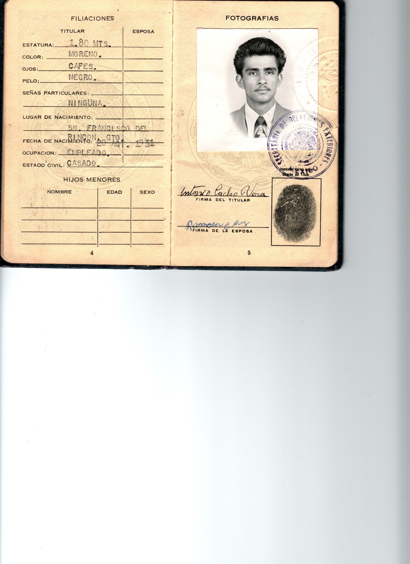 Obituary of Antonio Vera Cacho