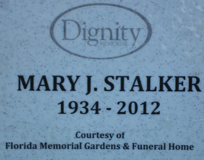 Obituary of Service for Mary Stalker